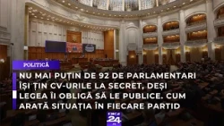 Nu mai puțin de 92 de parlamentari își țin CV-urile la secret, deși legea îi obligă să le publice