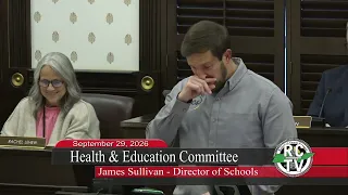 Health & Education Committee - September 29, 2026