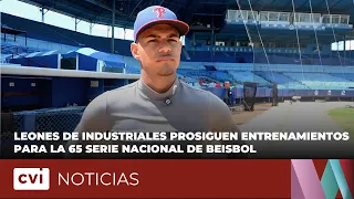 Industriales Lions continue training for the 65th National Baseball Series.
