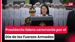 Presidenta Keiko Fujimori encabezó ceremonia por el Día de las Fuerzas Armadas
