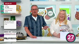 27/06/2026 HobbyMaker Live - AALL & Create, Carnation Crafts, Stamps By Me & Ciao Bella
