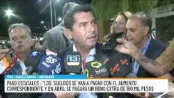 Orrego confirmó que los estatales cobrarán con el aumento correspondiente y el bono