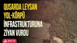 Qusarda selin törətdiyi fəsadlar aradan qaldırılır | APA TV Qusarda selin törətdiyi fəsadlar aradan qaldırılır | APA TV
