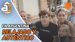 Alpargatas, asado y leche chocolatada: las vacaciones de Franco Colapinto en Argentina