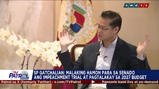 TV PATROL: Ekonomiya at reporma vs katiwalian inaasahan ni SP Gatchalian na tututukan sa SONA