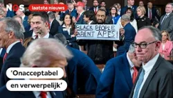 Trump houdt twee uur durende toespraak vol onwaarheden Trump houdt twee uur durende toespraak vol onwaarheden