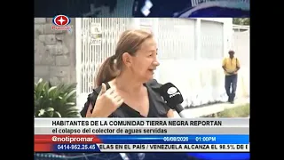 Tierra Negra community residents report sewage system collapse