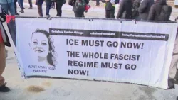 Demonstrators brave cold to protest ICE in Broadview