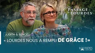 Lourdes has filled us with grace! Judith and Benoît.