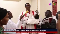 PRIMATE NDUKUBA BAPTIZE AND DEDICATES FOUR INFANTS