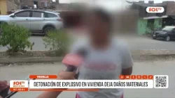 Trujillo: detonación de explosivo en vivienda deja daños materiales