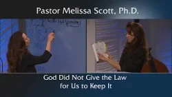 God did not give the law for us to keep it.