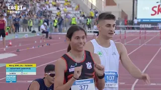 400μ. εμπόδια (Α) | Με ατομικό ρεκόρ και κόβωντας ταχύτητα στο τέλος παίρνει τη νίκη ο Λεβαντίνος