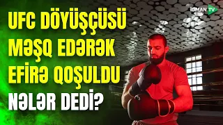 Tahir Abdullayev məşq edərək efirə qoşuldu - HAZIRLIQDAN ANBAAN GÖRÜNTÜLƏR