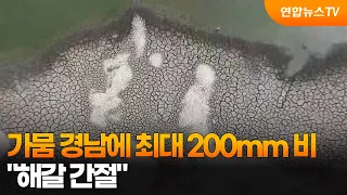 Up to 200mm of Rain Forecast for Drought-Stricken Gyeongnam... "Desperate for Relief" / YonhapnewsTV