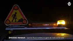 Quand les flocons tombent, les agents des routes sont de sortie