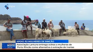 Lantuna Association provides sheep to women in Porto Rincão as an alternative to aggregate mining