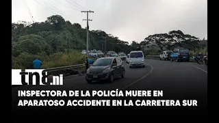 Tragedy on Carretera Sur: Police Inspector dies after being struck by a truck