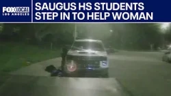 Man dumps unconscious woman on sidewalk; 2 Saugus HS students step in to help her