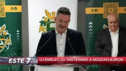 Újabb emelet, új tantermek - átadták a műszaki kar B épületét