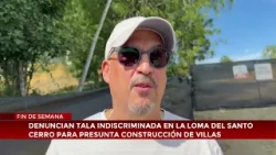 Denuncian tala indiscriminada en la Loma del Santo Cerro para presunta construcción de villas