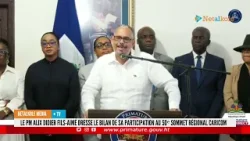 Alix Didier Fils-Aimé fè bilan apre patisipasyon li nan 50yèm reyinyon CARICOM nan