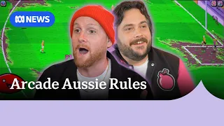 Absurdity of footy fever inspires arcade game 'Pro Jank Footy' | ABC NEWS