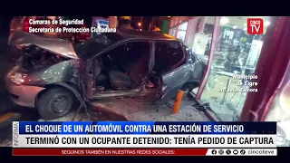 Accident in Ricardo Rojas: one arrested on an active warrant