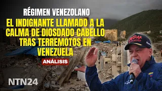 Diosdado Cabello's outrageous call for calm following the earthquakes in Venezuela