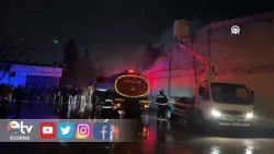 SANAYİ SİTESİNDE ÇIKAN YANGIN İKİ İŞ YERİNDE HASARA YOL AÇTI