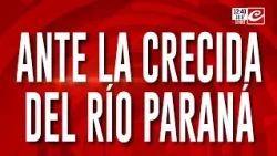 Ante la crecida del Río Paraná, así evacúan a las familias en la ciudad