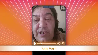TV Oranje app video message - San Verh
