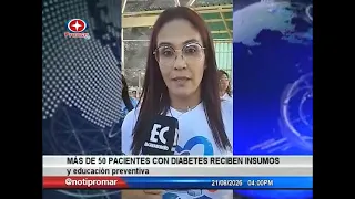Over 50 diabetes patients receive medical supplies and preventive education