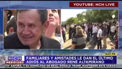 Entre lagrimas y exigencias de justicia, amigos y familiares despiden al abogado René Altamirano