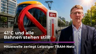 HEAT melts LVB network - Leipzig's trams at a standstill | Sachsen Fernsehen