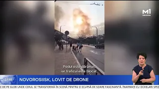 Ukrainian drone attack on the port of Novorossiysk