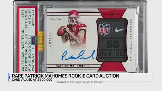 Auction of rare Patrick Mahomes rookie card ends Saturday