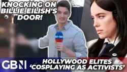 EXCLUSIVE: Billie Eilish confronted over ‘STOLEN LAND’ comments after Grammy speech | Ben Leo