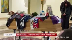 06 MARZO 2026   TARANTO   GRANDE FOLLA PER L’ULTIMO SALUTO A CHRISTIAN