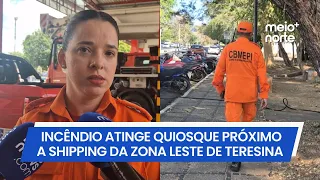 Large-scale fire hits kiosks near shopping mall in Teresina | Meio Norte
