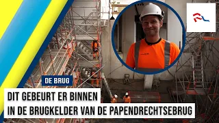 This is how the now-empty bridge cellar of the Papendrecht Bridge is being reinforced