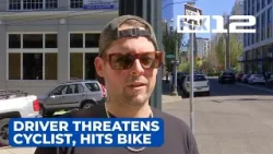 Cyclist says driver threatened to run him over before hit-and-run in N Portland
