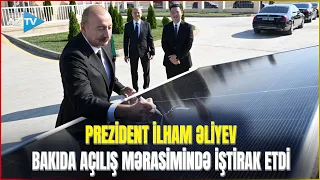 Prezident İlham Əliyev Qaradağda: “Qobustan” Günəş Elektrik Stansiyasının açılışında iştirak etdi