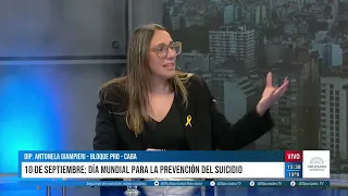 "Suicide is the leading cause of violent death in the country," Antonella Giampieri on DTV