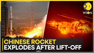 China’s Long March 7A Rocket Explodes After Hainan Launch | WION Shorts