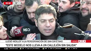 Axel Kicillof took aim at Milei during the San Cayetano pilgrimage: "WAGES ARE NOT ENOUGH"