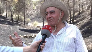 ئاگرەكەی  گۆیژە  زیاتر لە 100 دۆنم زەوی سووتاندووە