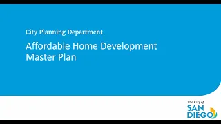 Affordable Home Development Master Plan Overview