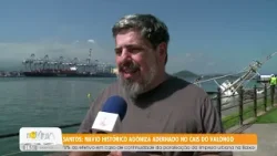 Santos: Navio histórico agoniza adernado no Cais do Valongo - 17/03/26