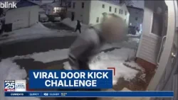New England residents wake up to frightening door-kicking prank made popular by viral challenge
